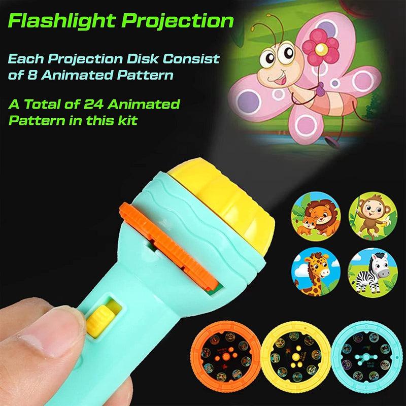 Slide Flashlight Torch Education Learning-Kids Toy