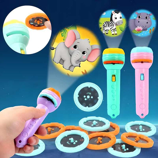Slide Flashlight Torch Education Learning-Kids Toy