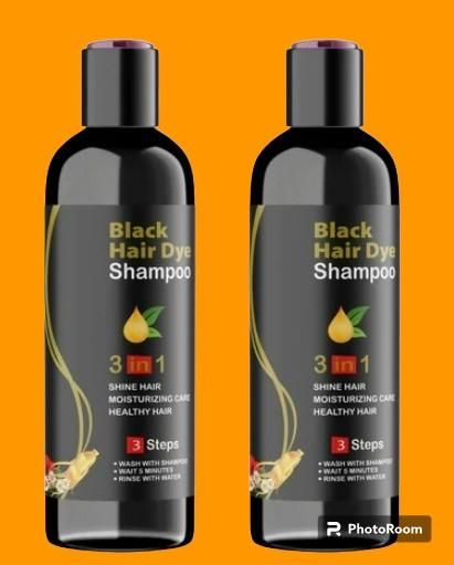 Herbal Instant Black Hair Shampoo – Grey Coverage + Shine Boost (2 Bottles)