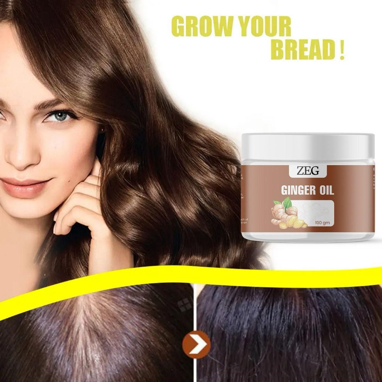 ZEG GINGER OIL 100% Natural Oil for Hair, Skin & Body
