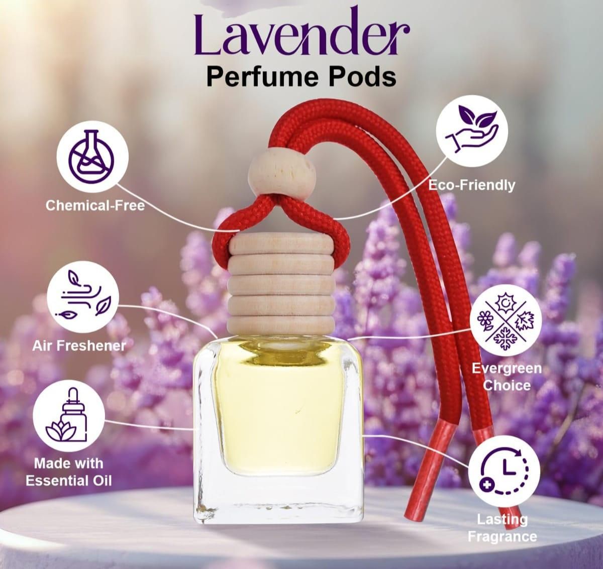 Premium Car Perfume Pods Diffuser Scent (Pack of 1 )
