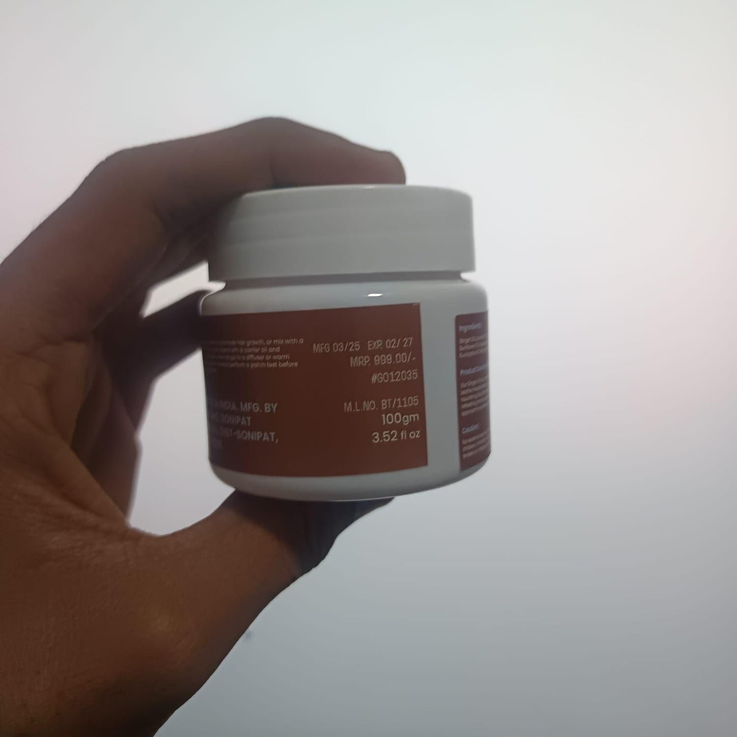 ZEG GINGER OIL 100% Natural Oil for Hair, Skin & Body
